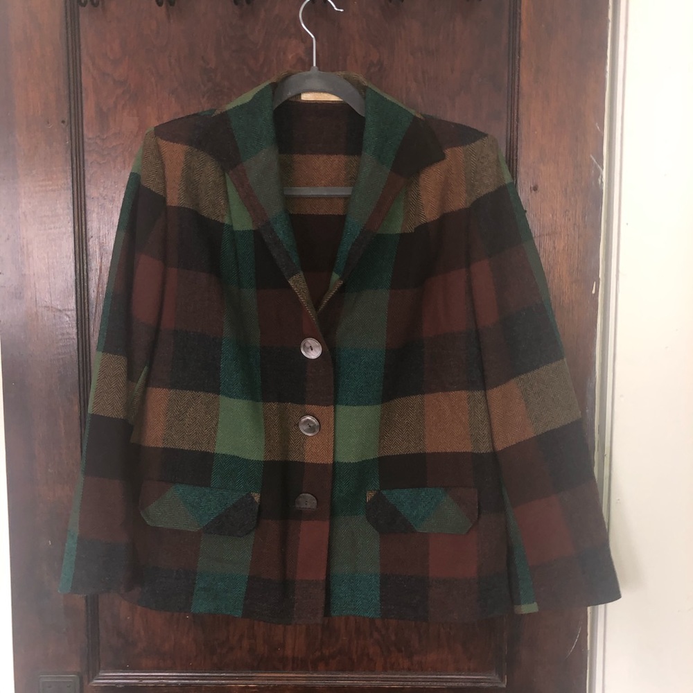 Pendleton Wool Plaid/Check Tweed Jacket